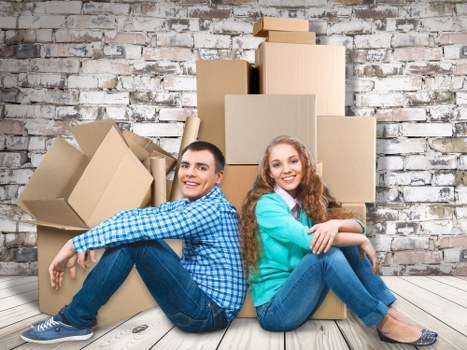 Carefully packed boxes ready for a West Kensington move