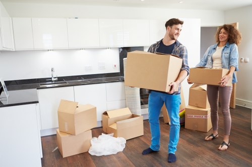 Removal van used by house removalists in Westkensington