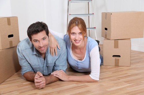 Apartment furniture removals in a Westkensington street